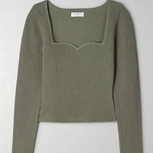 Babaton Sculpt Knit Sweetheart Longsleeve